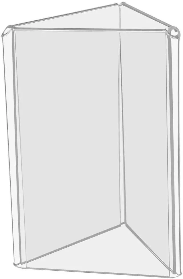 Main image of 40 Pack Sign Holder 4 x 6 Inch 3 Sided Table Clear Acrylic Display Literature Frame Multi-Sided Table Tent Advertisement Portable Flyer Panels Menu Ad Display Restaurant