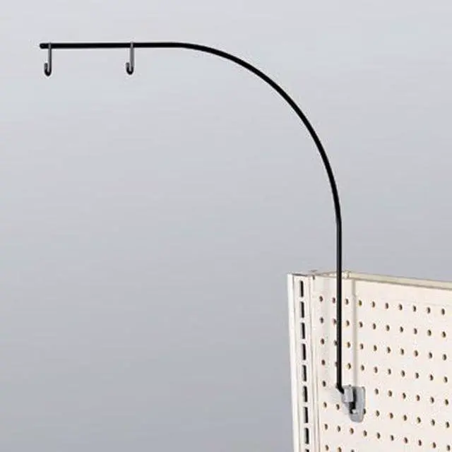 Alt view image 3 of 7 - Curved Gondola Aisle Sign Holders, Store Walkway & Hallway Labeler, Black, 10 Pack