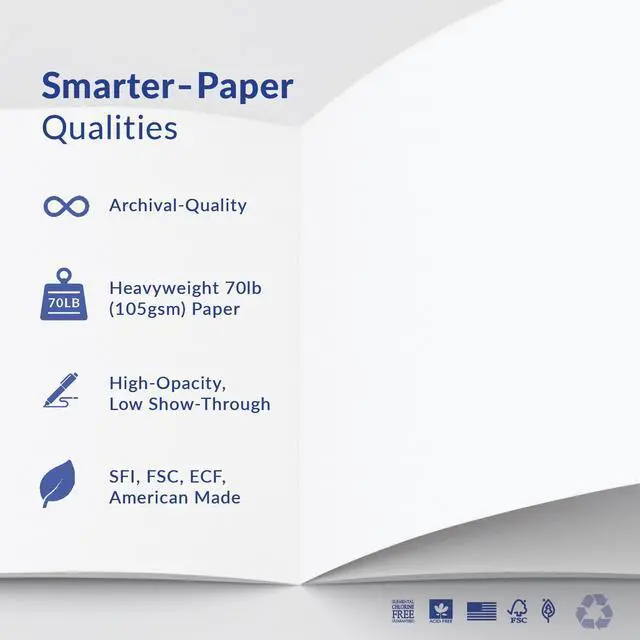 Alt view image 4 of 7 - W5-E Wirebound Lab Notebook, 8.5 x 11 in (21.5 x 28 cm), 128 Pages, Double Wire Looped, 70lb Heavyweight Paper (6-Pack, Ruled +)