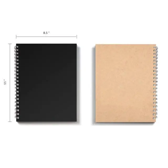 Alt view image 7 of 7 - W5-E Wirebound Lab Notebook, 8.5 x 11 in (21.5 x 28 cm), 128 Pages, Double Wire Looped, 70lb Heavyweight Paper (6-Pack, Ruled +)