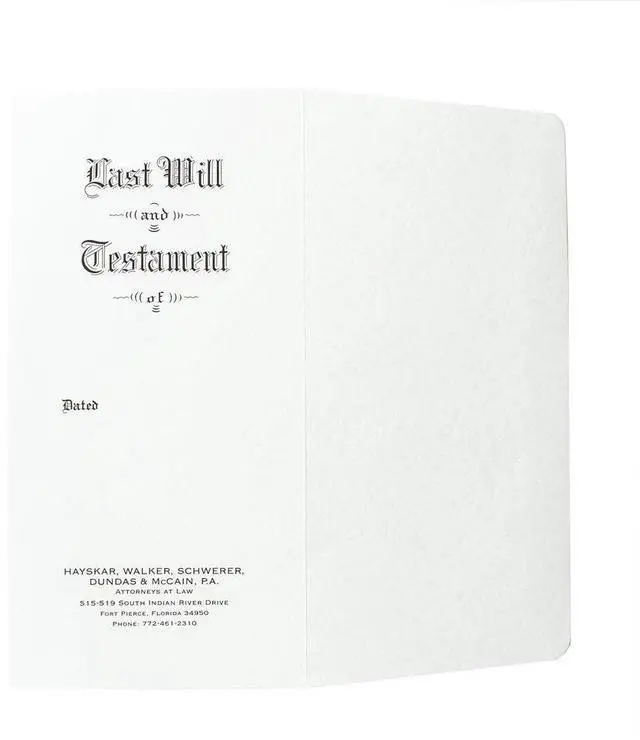 Main image of Blumberg Engraved Last Will and Testament or Will Envelopes, Testament Ledger or Pebble Finish Stock, Imprinted Law Firm Information, 100 per Box (4.75" x 9.75", Pebble Finish LWAT Black Open Side)