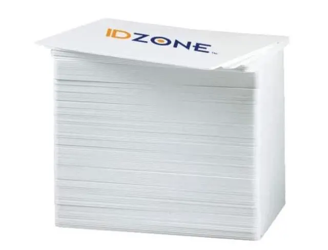 Alt view image 2 of 4 - Datacard 532000-054 Metallic Silver Ribbon - 1,500 Prints for FP65, FP65i, SD260S, SD460, SP Series Printers with 500 Premium White Blank Plastic CR80 30 Mil PVC Cards