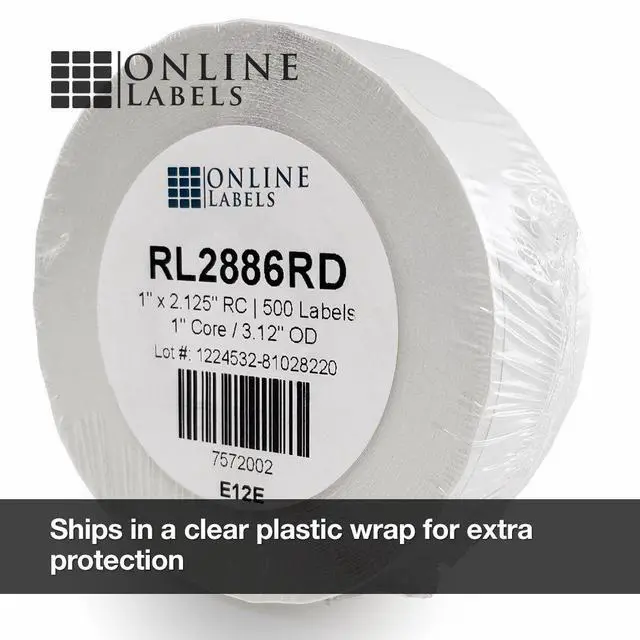 Alt view image 4 of 5 - 1 x 2.125 Removable Labels for DYMO Printers - 500 Labels Per Roll, 24 Rolls Totaling 12,000 Labels