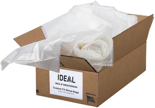 Main image of IDEAL AC0924H Shredder Bags 40 x 58 Gusseted, 79-Gallon Capacity, Heavy-Duty Bags for IDEAL Shredder 5009 Model