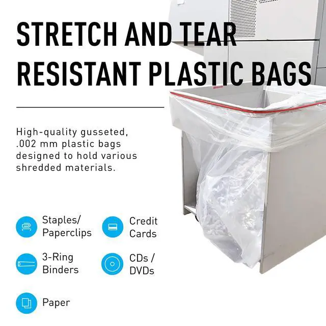 Alt view image 2 of 5 - IDEAL AC0924H Shredder Bags 40 x 58 Gusseted, 79-Gallon Capacity, Heavy-Duty Bags for IDEAL Shredder 5009 Model
