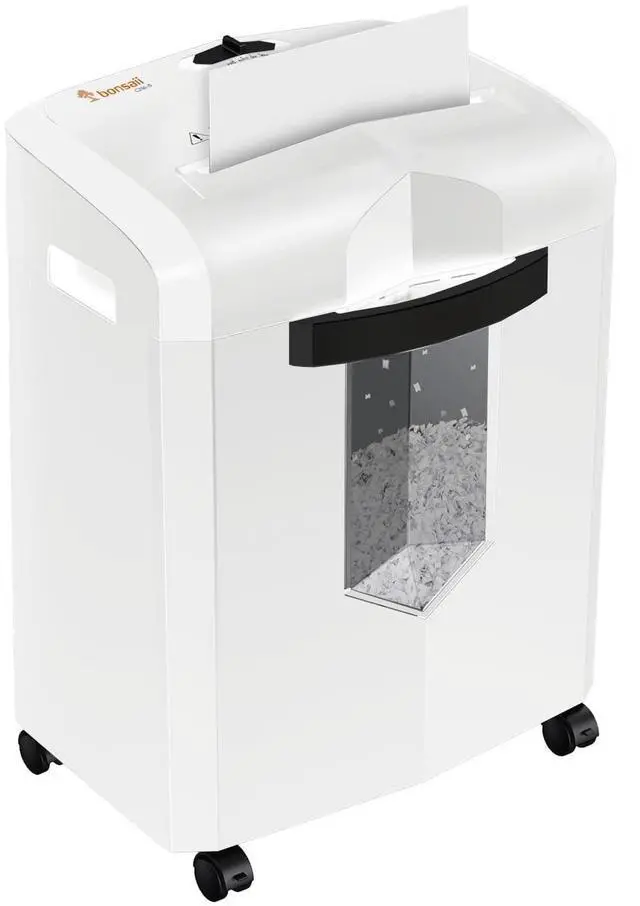 Main image of C266-B Micro Cut Shredder, Easy-Carry Handle, 12-Sheet, P-4 Security, 60 Min Continuous, CD/Credit Card, Jam-Proof, 4.2 Gal Bin, Ideal for Home Office Use, White/Gray