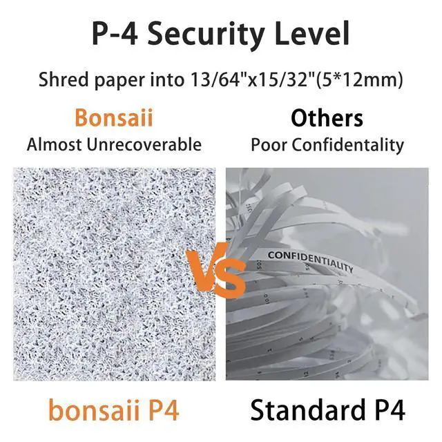 Alt view image 6 of 6 - C266-B Micro Cut Shredder, Easy-Carry Handle, 12-Sheet, P-4 Security, 60 Min Continuous, CD/Credit Card, Jam-Proof, 4.2 Gal Bin, Ideal for Home Office Use, White/Gray