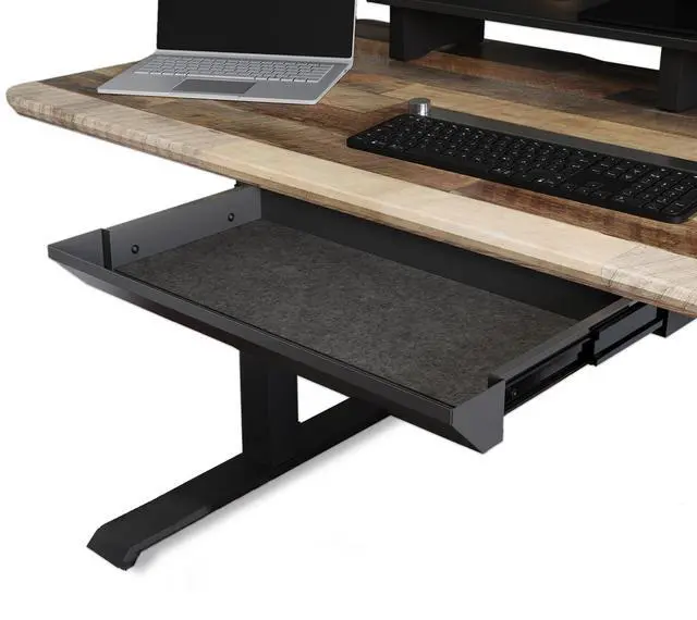 Main image of Steel Under Desk Drawer - Slim Undermount Storage Organizer- Standing Desks Attachment- Versatile Placement Options, Efficient Workspace- Office Desk Accessory- (20.25" x 9.5" x 1.75")