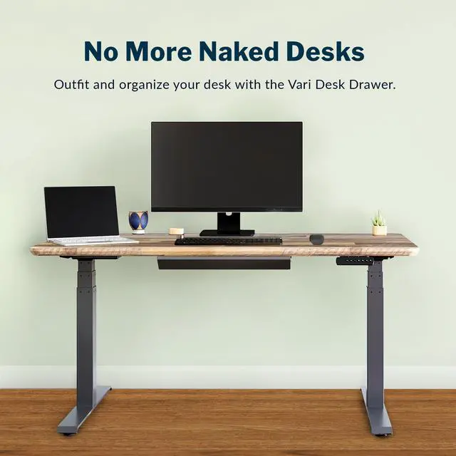Alt view image 3 of 7 - Steel Under Desk Drawer - Slim Undermount Storage Organizer- Standing Desks Attachment- Versatile Placement Options, Efficient Workspace- Office Desk Accessory- (20.25" x 9.5" x 1.75")