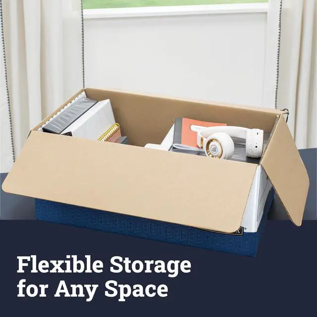 Alt view image 6 of 7 - 12-Pack String & Button Heavy-Duty File Box, Legal, FastFold | Protect critical records with string-and-button security, FastFold setup, and heavy-duty stacking strength