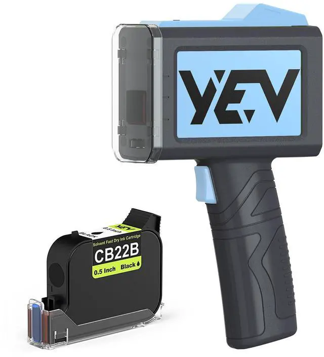 Main image of Handheld Inkiet Printer V127 Newly Enhanced 16-Hour Continuous Printing 5 Wheel Support for Printing Batch Numbers, Logos, Serial Numbers, Barcodes, and QR Codes on Diverse Materials (Blue)