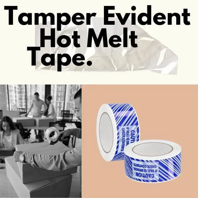 Alt view image 3 of 5 - PSBM Caution If Broken Check Content Printed Tape, 72 Rolls 1.9 Mil 1.88 Inch 110 Yards Per Roll, Blue Tamper Evident Heavy Duty Tape for Packaging, Shipping & Moving