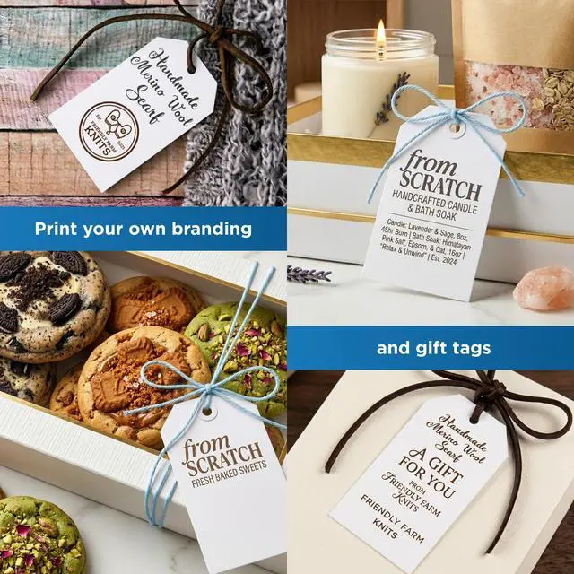 Alt view image 3 of 7 - Printable Tags - 1.75 x 3 - Cardstock - Pack of 6,000, 500 Sheets - Inkjet/Laser Printer