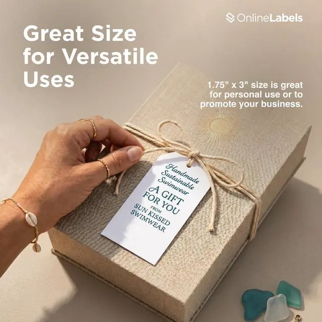 Alt view image 4 of 7 - Printable Tags - 1.75 x 3 - Cardstock - Pack of 6,000, 500 Sheets - Inkjet/Laser Printer