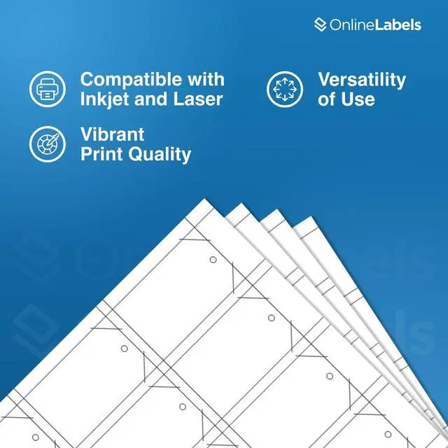 Alt view image 5 of 7 - Printable Tags - 1.75 x 3 - Cardstock - Pack of 6,000, 500 Sheets - Inkjet/Laser Printer