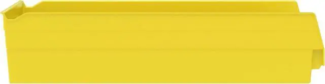Alt view image 7 of 7 - 30178 Plastic Shelf Bins, Heavy Duty Storage Bins for Garage, Closet, and Drawer Organization, 18-Inch x 11-Inch x 4-Inch, Yellow, 12-Pack