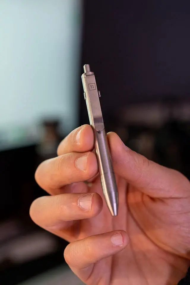 Alt view image 3 of 6 - Mini Dual Side Click Pen (Zirconium)