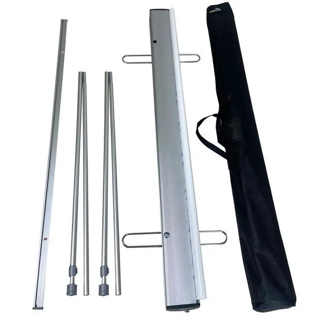 Alt view image 2 of 7 - CUSTOM Retractable Banner Stand, Banners are made from curl-free fabric for trade shows, advertising, event displayswith Heavy Duty Frame and Travel case MADE IN USA (60" x 80")