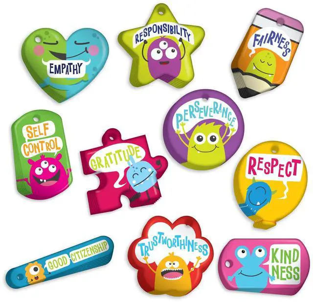 Main image of Brag Tags Build & Support Good Character Traits & Behavior in Kids & School Students Monthly Character Value Pack: 500 Brag Tags (50 for Each Design)