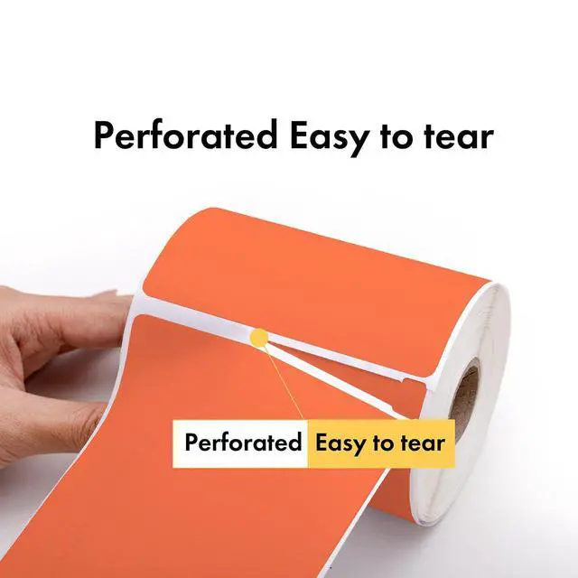 Alt view image 5 of 7 - Compatible with Dymo 30256 Labels, Orange, 2-5/16" x 4" | Shipping Labels; Compatible With Dymo LW 450, 4XL (Not 5**, 5XL), Rollo & Zebra; 24 Rolls /7200 Labels