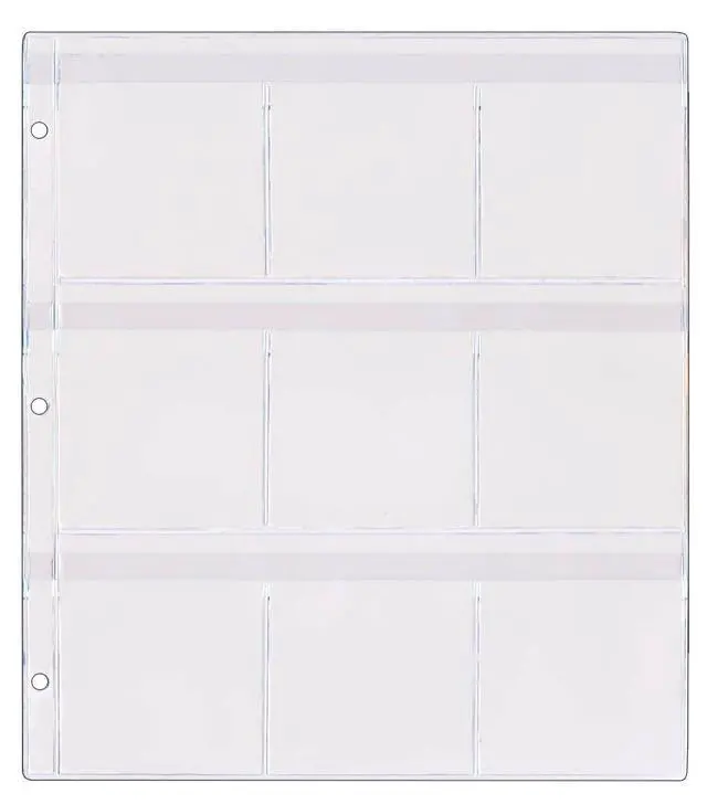 Alt view image 2 of 3 - StoreSMART® - 9-Pocket Binder Page with Flaps for Game Boy Cartridges - 50-Pack - SPT1823F-50