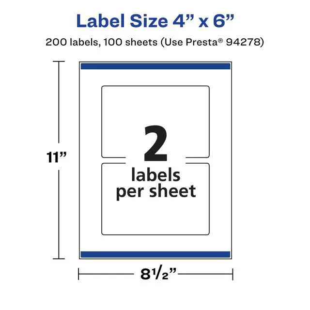 Alt view image 5 of 6 - Glossy Clear Rectangle Labels, Sure Feed Technology, 4" x 6", 200 Glossy Clear Labels, Print-to-The-Edge, Laser/Inkjet Printable