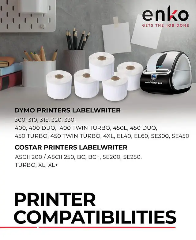 Alt view image 3 of 6 - (96 Rolls, 21,120 Labels) Address & Shipping Labels 30323 Compatible for Dymo LabelWriter (2-1/8 x 4")