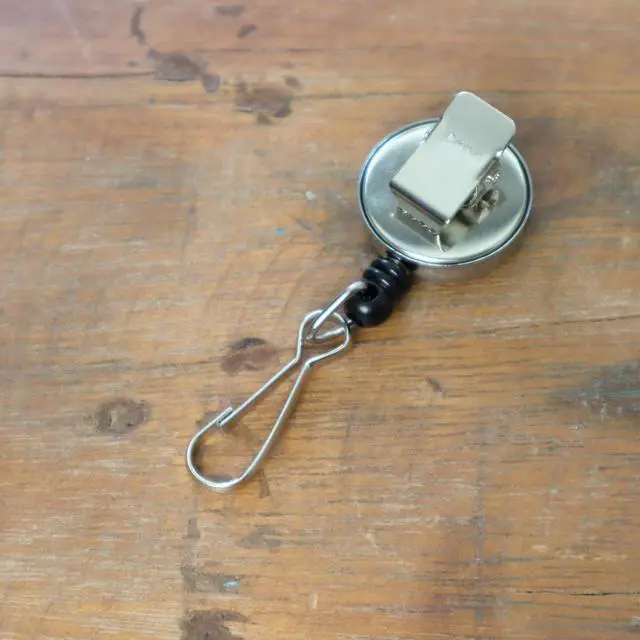 Alt view image 4 of 7 - Bulk 100 Pack - Small and Heavy Duty Metal Retractable Badge Reel with J Hook - Powerful Spring Clip & Strong Retraction Force - Cute Name Badge Holder for Nurse by