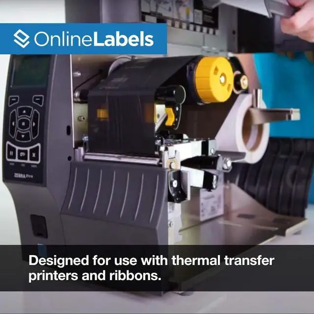 Alt view image 6 of 7 - 2 x 1 Labels for Thermal Transfer Printers - 1 Inch Core - Permanent Adhesive - Barcode, Inventory, Address Labels - 33,000 Labels, 24 Roll