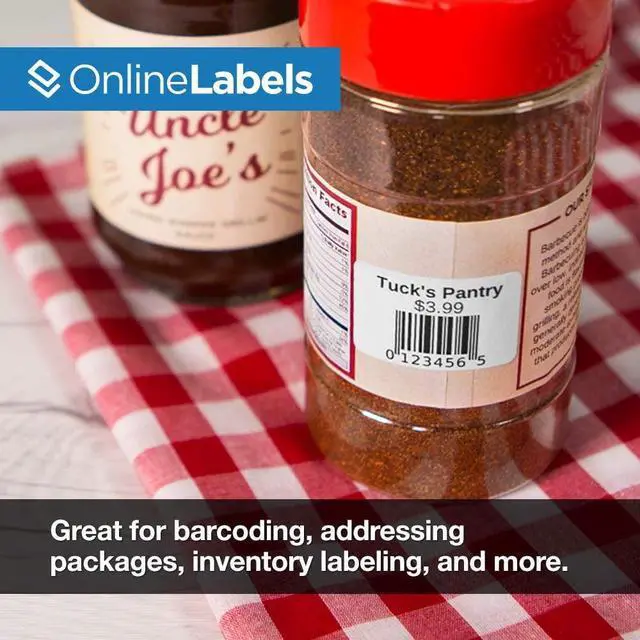 Alt view image 7 of 7 - 2 x 1 Labels for Thermal Transfer Printers - 1 Inch Core - Permanent Adhesive - Barcode, Inventory, Address Labels - 33,000 Labels, 24 Roll
