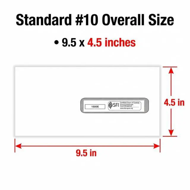 Alt view image 5 of 7 - CMS-1500 Health Insurance Right Window Envelope, Gum-Seal, 9-1/2" x 4-1/2", Pack of 2,500, Office Supplies for Physicians, Practitioners, Specialty Providers, Medical Billing Companies
