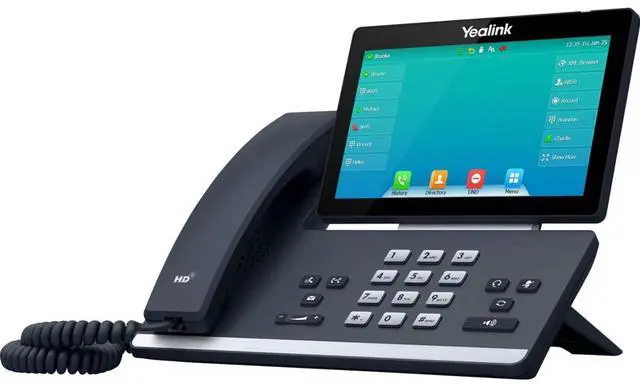 Alt view image 2 of 4 - SIP-T57W IP Phone -Wi-Fi, Bluetooth Desktop Power Adapter Power Adapter not Included