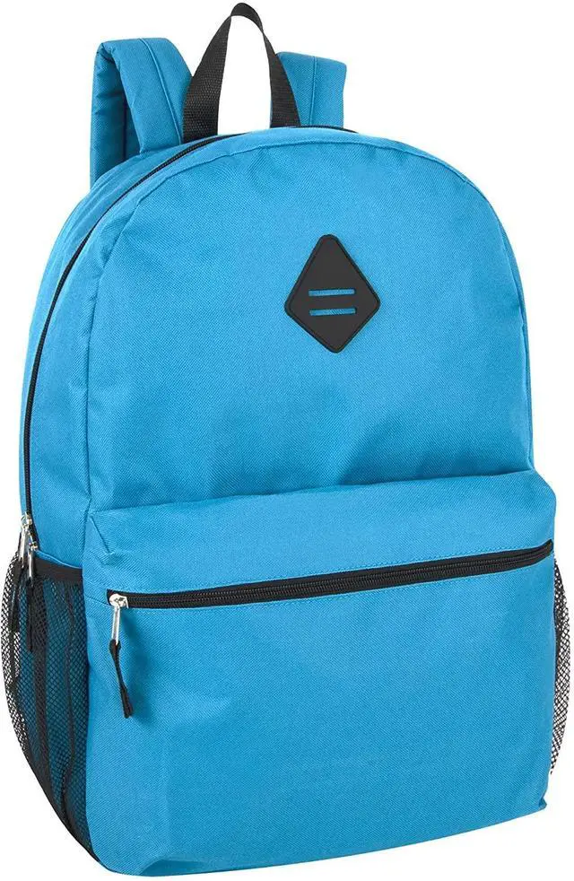 Alt view image 6 of 7 - 12 pack Bulk 19 Inch Backpacks With Water Bottle Holder & 30 Piece School Supplies Kits