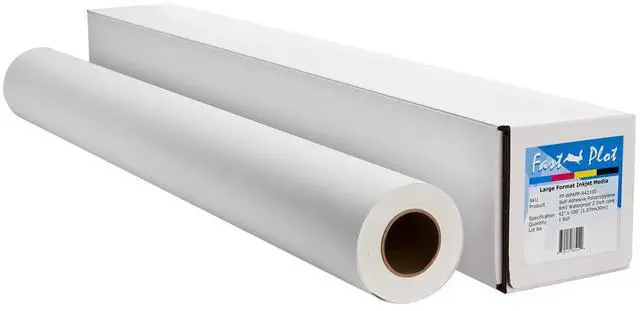 Main image of Self Adhesive Polypropylene Banner 8 mil WP - 42inch x 100ft Roll - 2inch core