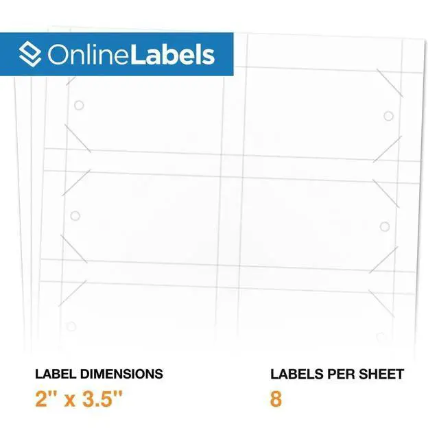 Alt view image 2 of 7 - Printable Tags - 2 x 3.5 - Cardstock - Pack of 4,000, 500 Sheets - Inkjet/Laser Printer