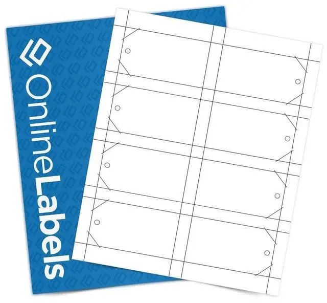 Main image of Printable Tags - 2 x 3.5 - Cardstock - Pack of 4,000, 500 Sheets - Inkjet/Laser Printer
