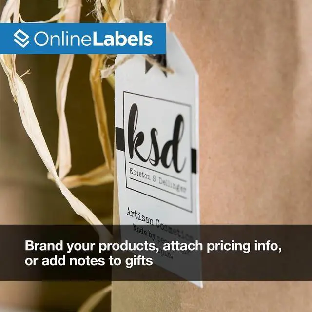 Alt view image 3 of 7 - Printable Tags - 2 x 3.5 - Cardstock - Pack of 4,000, 500 Sheets - Inkjet/Laser Printer