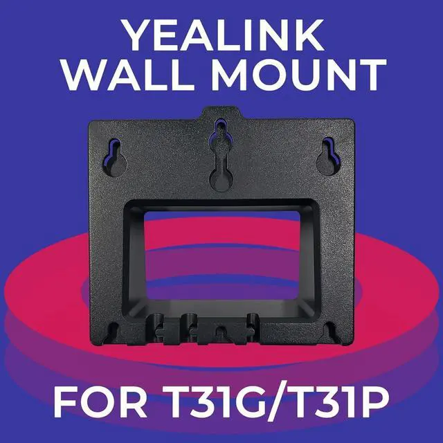 Alt view image 2 of 6 - Yealink T33G, T34W & MP52 Wall Mount Bracket (10pk) Secure Holder for Offices, Call Centers, Clinics - Durable Build, Fast Easy Installation, Free Desk Space & Organize Workstations with GTW Cloth