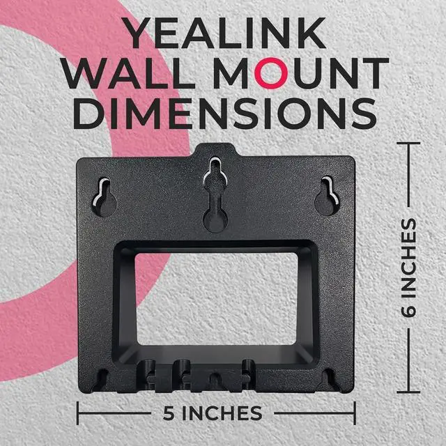 Alt view image 4 of 6 - Yealink T33G, T34W & MP52 Wall Mount Bracket (10pk) Secure Holder for Offices, Call Centers, Clinics - Durable Build, Fast Easy Installation, Free Desk Space & Organize Workstations with GTW Cloth
