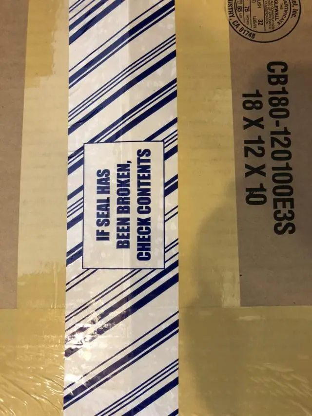 Alt view image 5 of 5 - VPTAPE 3 Inch x 110 Yards Pre-Printed Packing Tape, 2.2 Mil Thick, 24 Pack for Packaging, Shipping, Moving, Home and Office (24 Pack, Blue-"If Seal Has Been Broken Check Contents")