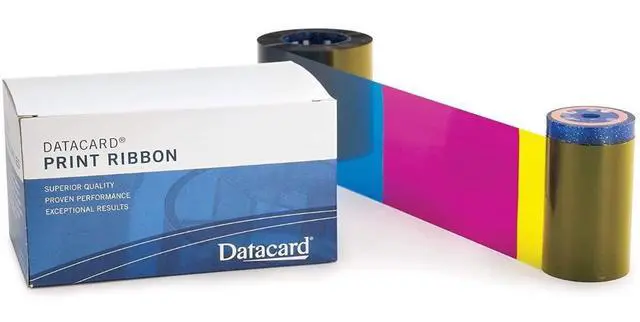 Alt view image 3 of 4 - Datacard 534700-004-R010 Color Ribbon YMCKT - Dye Sublimation - 500 Prints for SP Series, FP65, FP65i, SD260, SD360, and SD460 with 500 Premium White Blank Plastic CR80 30 Mil PVC Cards