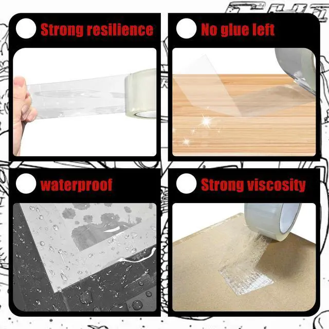 Alt view image 3 of 7 - 72 Rolls Clear Sealing Tape Carton Sealing Tape Heavy Duty 2 Inch x 330 Feet (110 Yards) Shipping Packing Tape Heavy Duty Suitable for Shipping and Moving Boxes(Transparent)