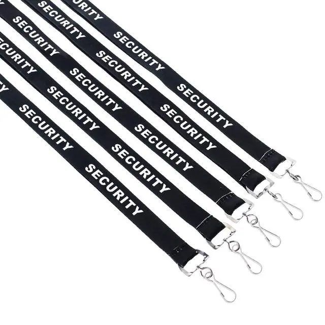 Alt view image 5 of 7 - Bulk 100 Pack - Security Lanyard with Safety Breakaway Clasp and Metal Clip - Neck Strap Key and I'D Badge Holder for Security Guard, Loss Prevention, or Safety Officer Cooridinator