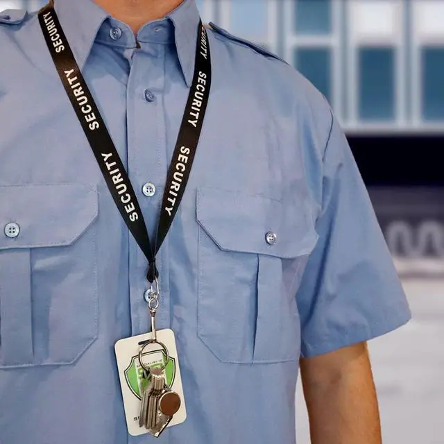 Alt view image 7 of 7 - Bulk 100 Pack - Security Lanyard with Safety Breakaway Clasp and Metal Clip - Neck Strap Key and I'D Badge Holder for Security Guard, Loss Prevention, or Safety Officer Cooridinator