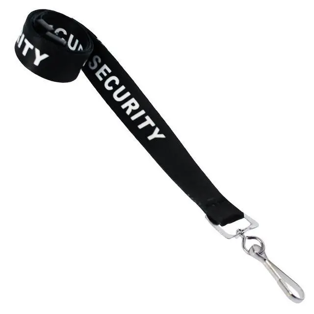Alt view image 4 of 7 - Bulk 100 Pack - Security Lanyard with Safety Breakaway Clasp and Metal Clip - Neck Strap Key and I'D Badge Holder for Security Guard, Loss Prevention, or Safety Officer Cooridinator