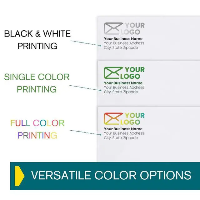 Alt view image 2 of 7 - 1000#10 Custom Printed Envelopes Flip & Stick - Self Seal, Security Tinted, #10 Custom Business Envelopes with Logo and Text, Personalized Envelopes, White 24 lb Paper, 4 1/8 x 9 1/2 Inch