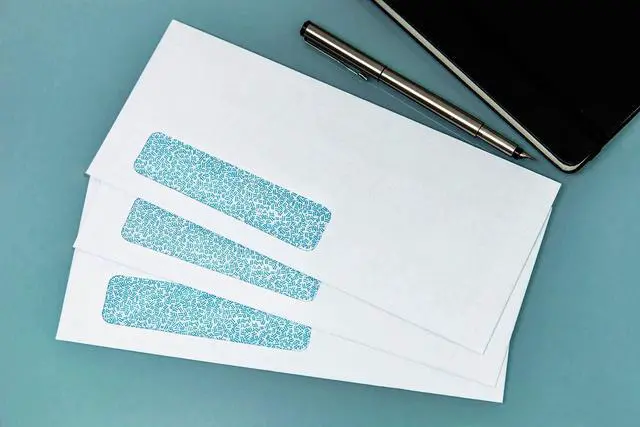 Alt view image 7 of 7 - #10 Single Left Window Custom Printed Business Envelopes, 1000-Pack - Self Seal Security Envelopes, Flip & Stick Closure, Text and Logo Customization, Privacy Tint, 24lb, 4 1/8 x 9 1/2 Inches