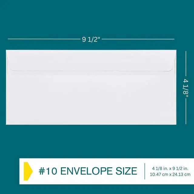 Alt view image 4 of 7 - 1000#10 Custom Printed Envelopes Flip & Stick - Self Seal, Security Tinted, #10 Custom Business Envelopes with Logo and Text, Personalized Envelopes, White 24 lb Paper, 4 1/8 x 9 1/2 Inch