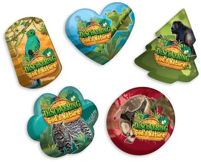 Main image of 2026 Faith Brag Tags VBS (Vacation Bible School) Discover the Nature of God Value Pack: 500 Brag Tags (100 for Each Design)