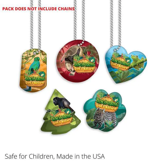 Alt view image 6 of 7 - 2026 Faith Brag Tags VBS (Vacation Bible School) Discover the Nature of God Value Pack: 500 Brag Tags (100 for Each Design)